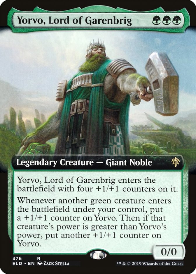 Yorvo, Lord of Garenbrig (Extended Art) [Throne of Eldraine] | Gear Gaming Fayetteville