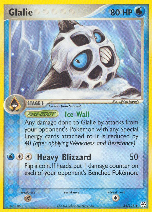 Glalie (34/101) [EX: Hidden Legends] | Gear Gaming Fayetteville