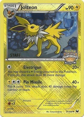 Jolteon (37/108) (Regional Championship 2013 Promo Staff) [Black & White: Dark Explorers] | Gear Gaming Fayetteville