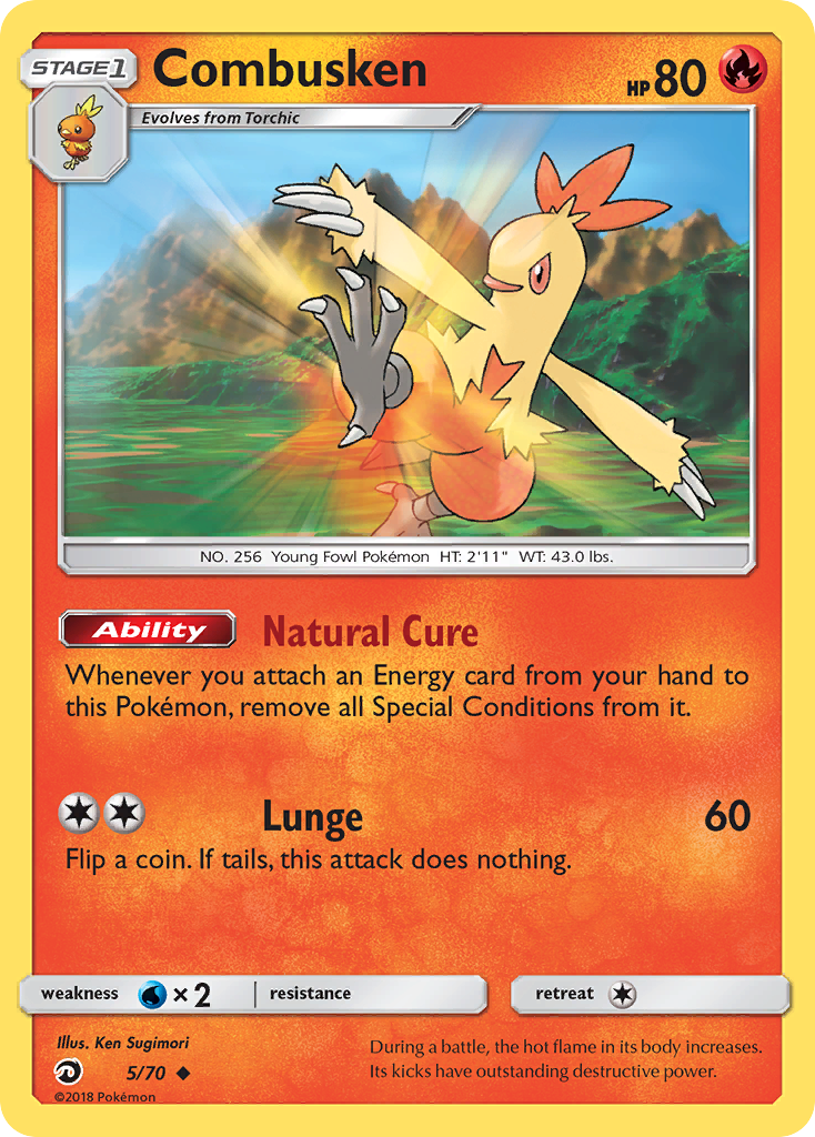 Combusken (5/70) [Sun & Moon: Dragon Majesty] | Gear Gaming Fayetteville