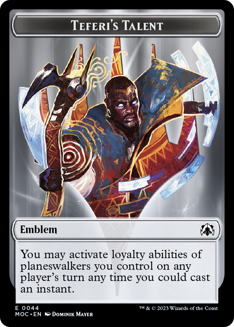 Teferi's Talent Emblem [March of the Machine Commander Tokens] | Gear Gaming Fayetteville