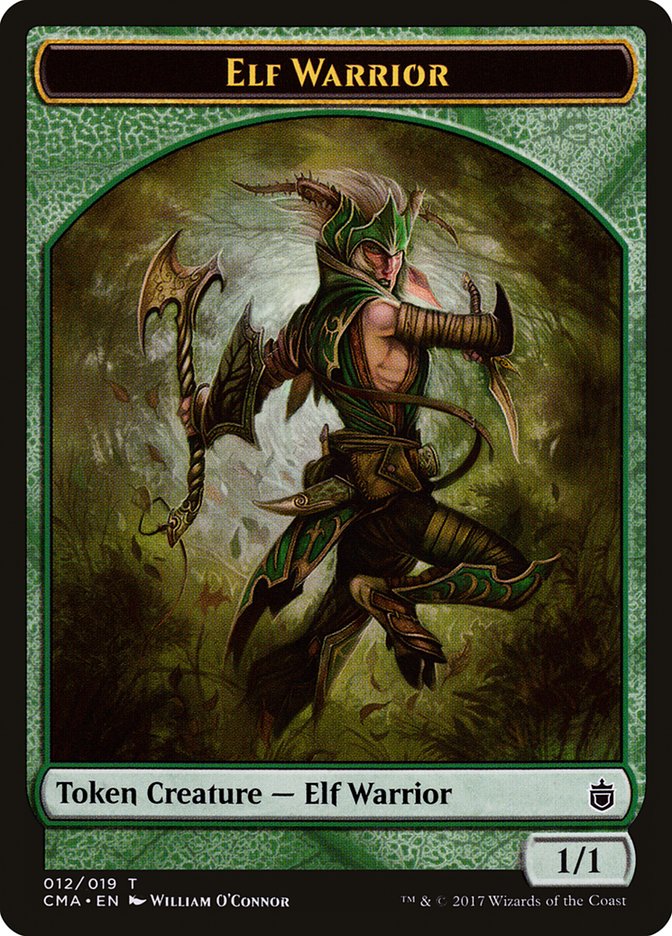 Elf Warrior Token [Commander Anthology Tokens] | Gear Gaming Fayetteville