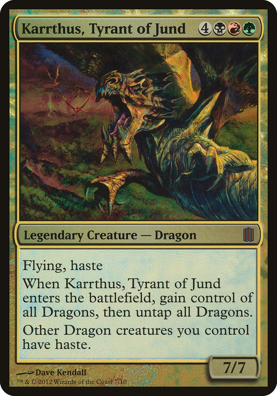 Karrthus, Tyrant of Jund (Oversized) [Commander's Arsenal Oversized] | Gear Gaming Fayetteville