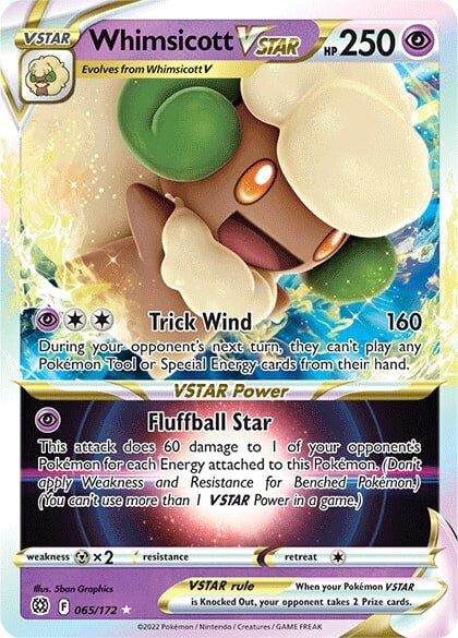 Whimsicott VSTAR (065/172) [Sword & Shield: Brilliant Stars] | Gear Gaming Fayetteville