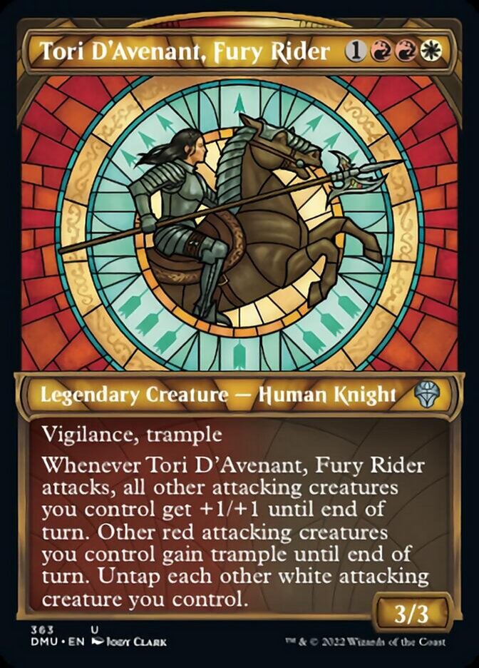 Tori D'Avenant, Fury Rider (Showcase Textured) [Dominaria United] | Gear Gaming Fayetteville