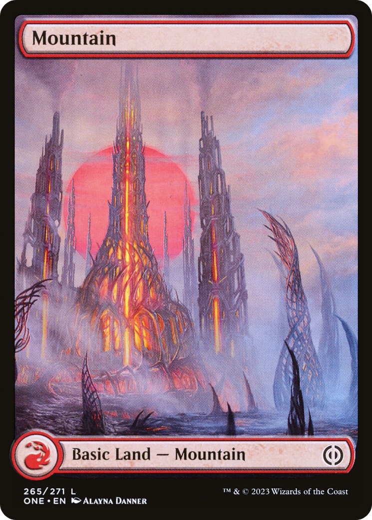 Mountain (265) (Full-Art) [Phyrexia: All Will Be One] | Gear Gaming Fayetteville