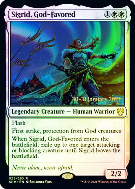 Sigrid, God-Favored [Kaldheim Prerelease Promos] | Gear Gaming Fayetteville