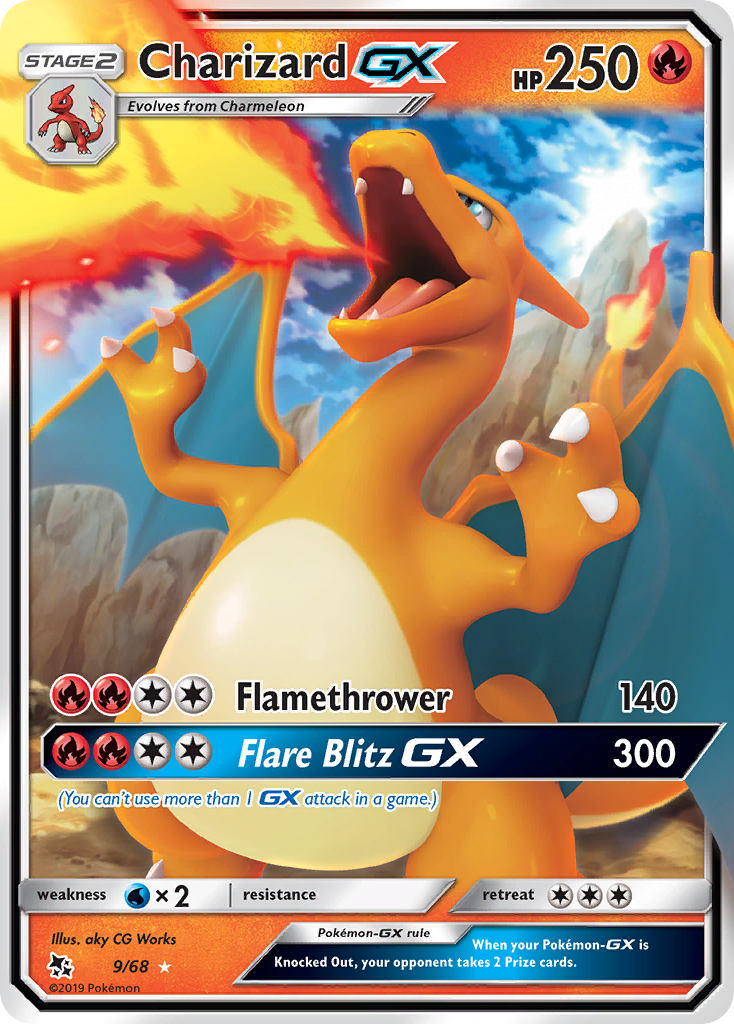 Charizard GX (9/68) [Sun & Moon: Hidden Fates] | Gear Gaming Fayetteville