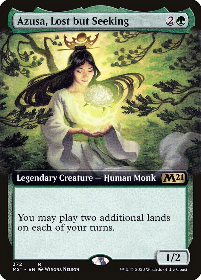 Azusa, Lost but Seeking (Extended Art) [Core Set 2021] | Gear Gaming Fayetteville