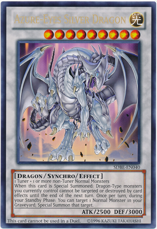 Azure-Eyes Silver Dragon (Oversized) (Silver Dragon) [SDBE-EN040] Promo | Gear Gaming Fayetteville