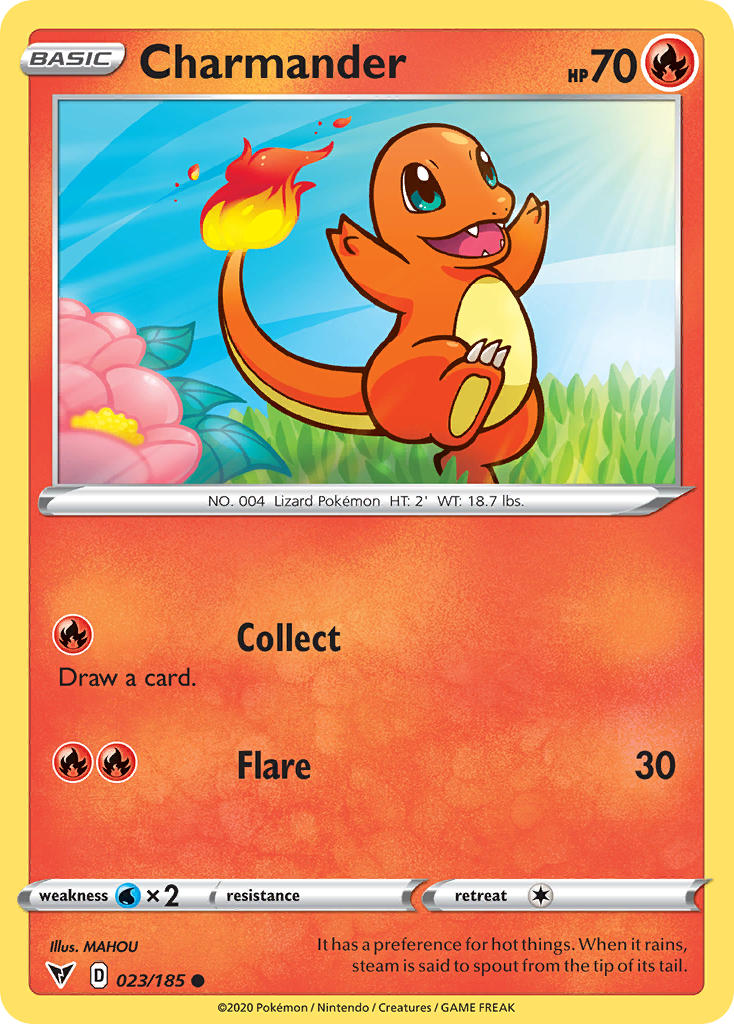 Charmander (023/185) [Sword & Shield: Vivid Voltage] | Gear Gaming Fayetteville