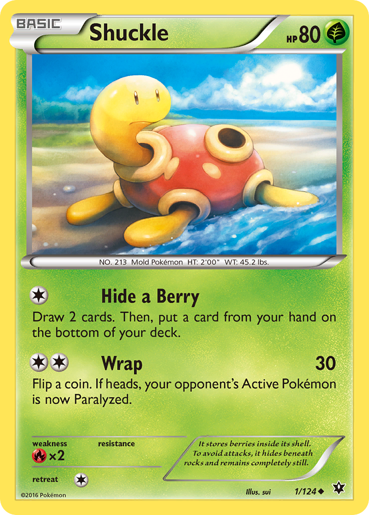 Shuckle (1/124) [XY: Fates Collide] | Gear Gaming Fayetteville