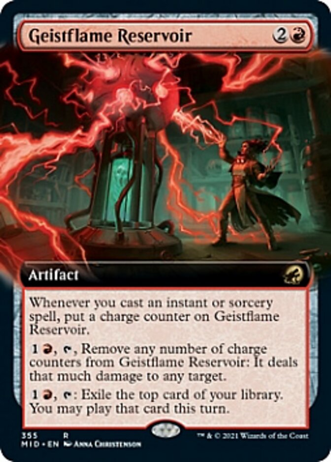 Geistflame Reservoir (Extended Art) [Innistrad: Midnight Hunt] | Gear Gaming Fayetteville