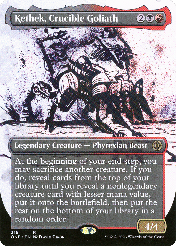 Kethek, Crucible Goliath (Borderless Ichor) [Phyrexia: All Will Be One] | Gear Gaming Fayetteville