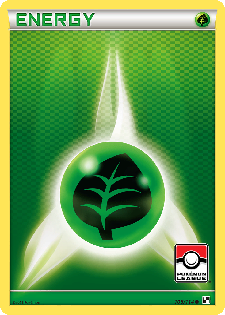 Grass Energy (105/114) [Black & White: Base Set] | Gear Gaming Fayetteville