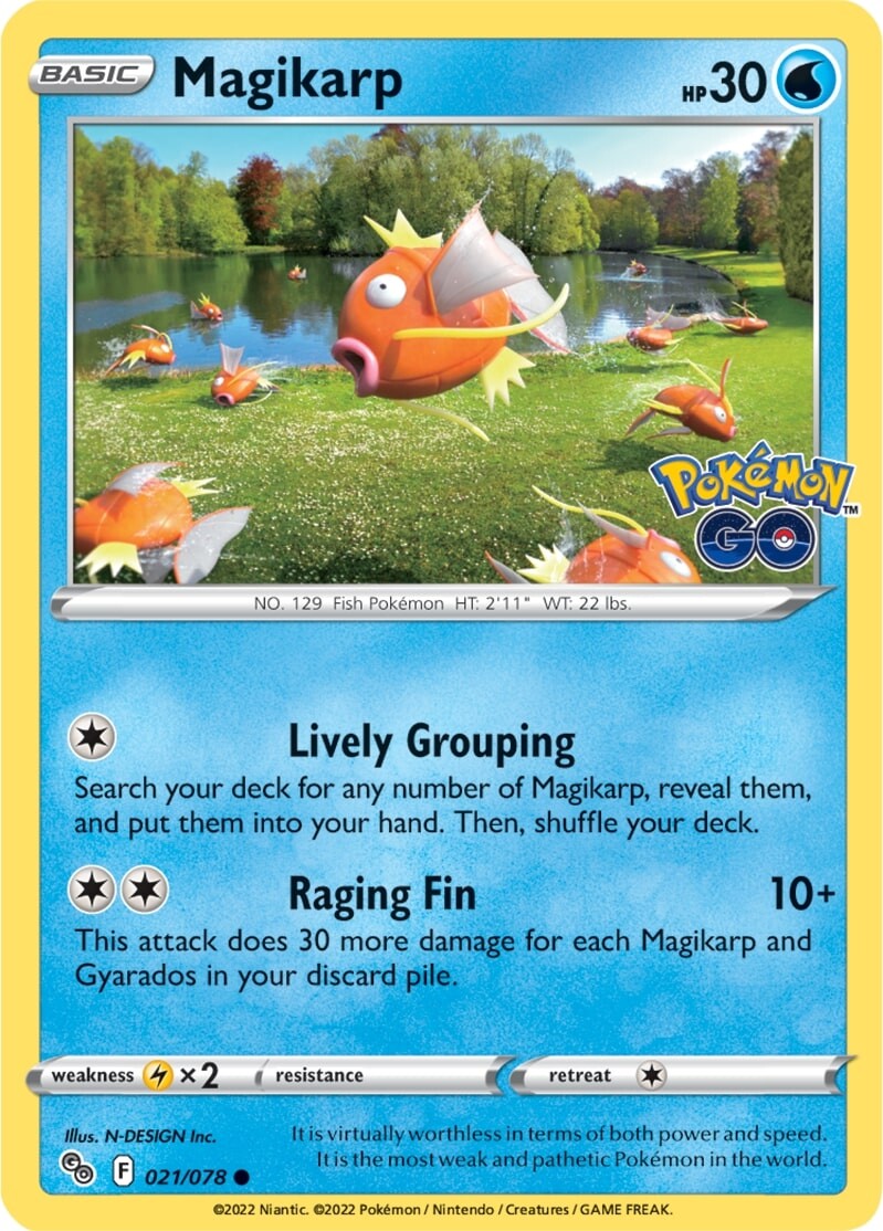 Magikarp (021/078) [Pokémon GO] | Gear Gaming Fayetteville