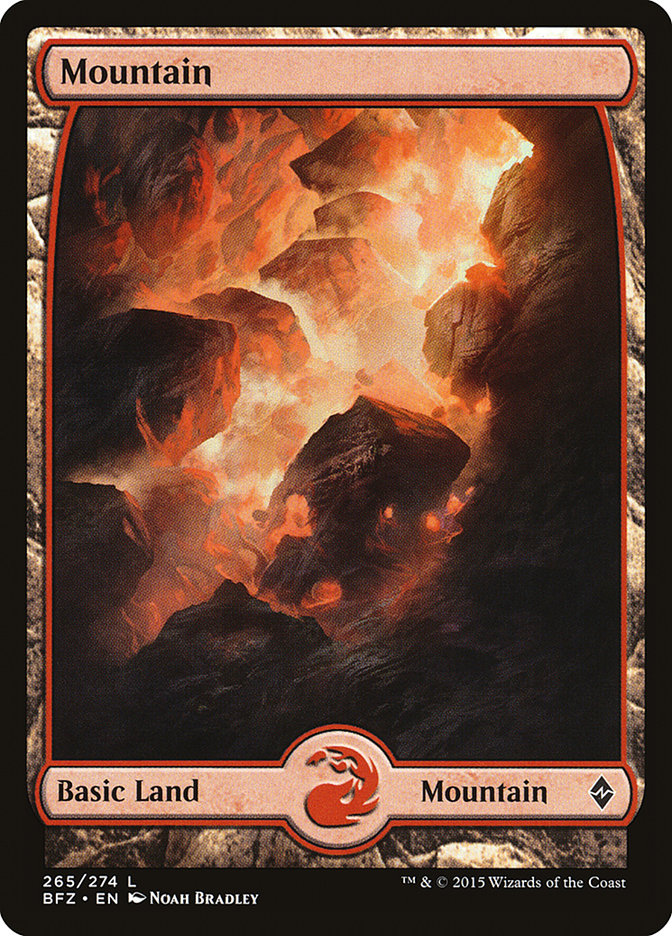 Mountain (265) (Full Art) [Battle for Zendikar] | Gear Gaming Fayetteville
