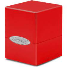 Ultra Pro Deck Box Satin Cube Apple Red | Gear Gaming Fayetteville