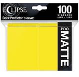 Ultra Pro Sleeves Eclipse Matte Yellow 100-Count | Gear Gaming Fayetteville