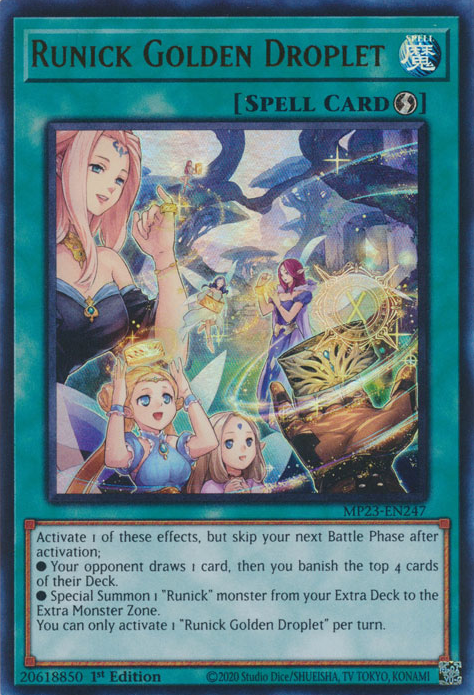 Runick Golden Droplet [MP23-EN247] Ultra Rare | Gear Gaming Fayetteville