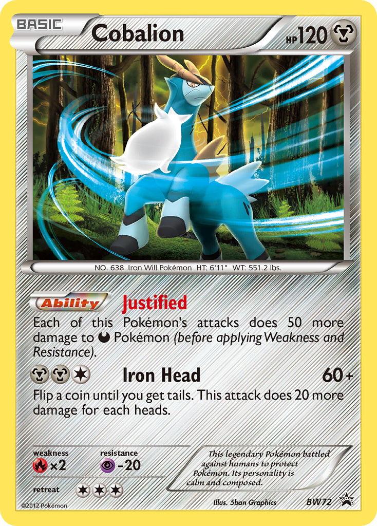 Cobalion (BW72) [Black & White: Black Star Promos] | Gear Gaming Fayetteville