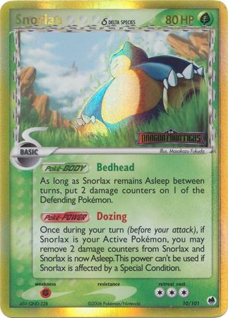 Snorlax (10/101) (Delta Species) (Stamped) [EX: Dragon Frontiers] | Gear Gaming Fayetteville