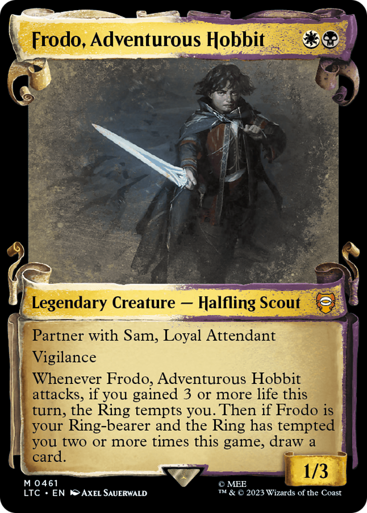 Frodo, Adventurous Hobbit [The Lord of the Rings: Tales of Middle-Earth Commander Showcase Scrolls] | Gear Gaming Fayetteville