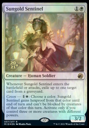 Sungold Sentinel [Innistrad: Midnight Hunt Prerelease Promos] | Gear Gaming Fayetteville