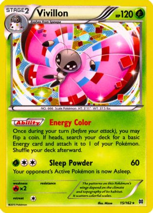 Vivillon (15/162) (Cosmos Holo) [XY: BREAKthrough] | Gear Gaming Fayetteville