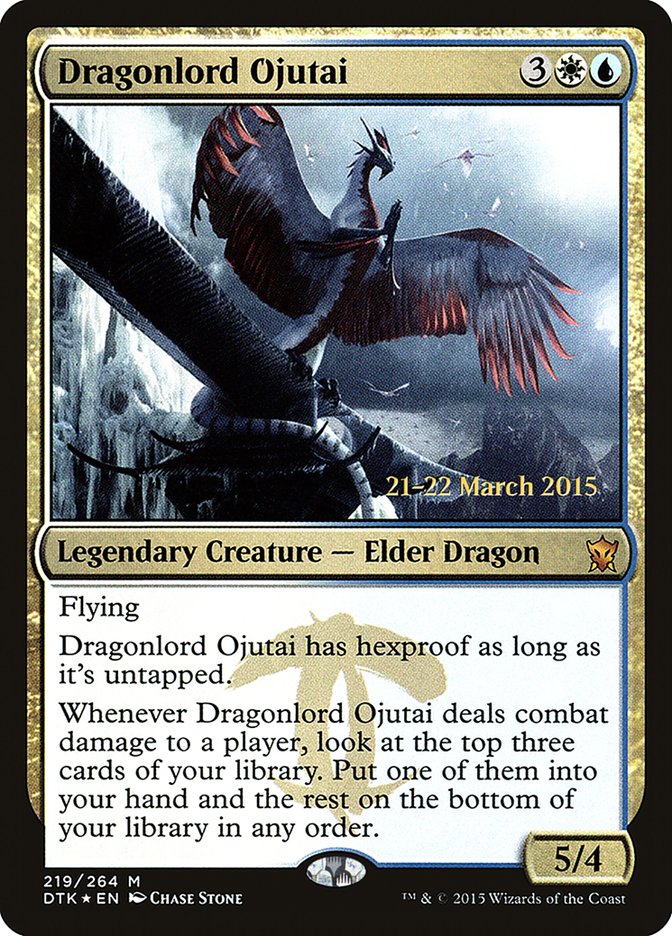 Dragonlord Ojutai [Dragons of Tarkir Prerelease Promos] | Gear Gaming Fayetteville