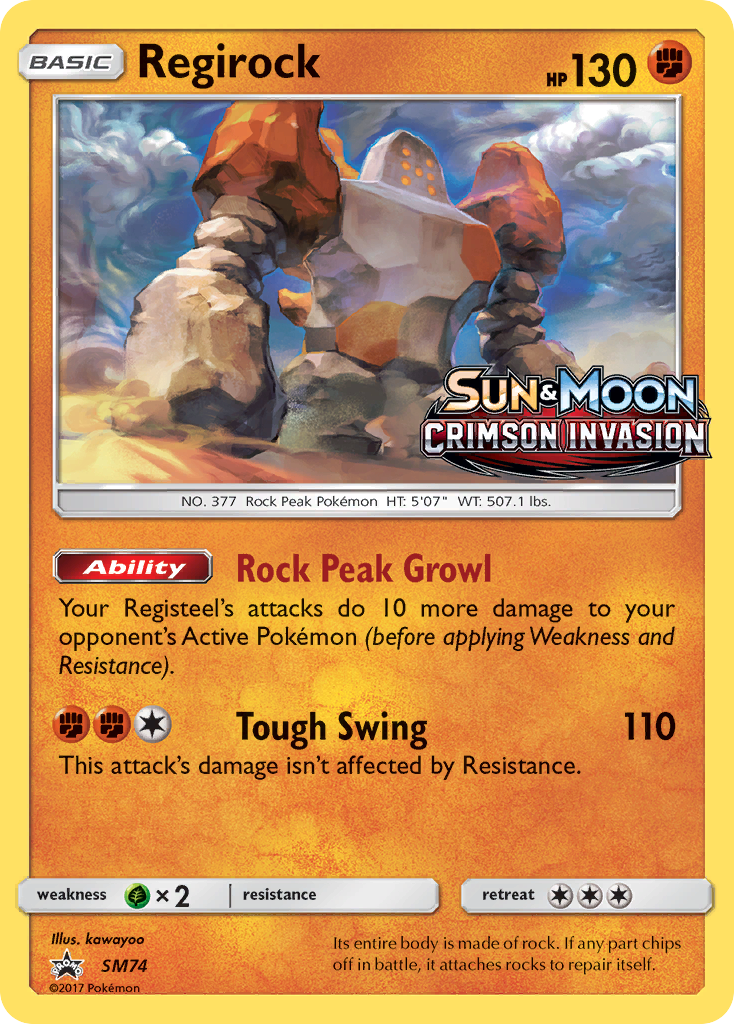Regirock (SM74) [Sun & Moon: Black Star Promos] | Gear Gaming Fayetteville