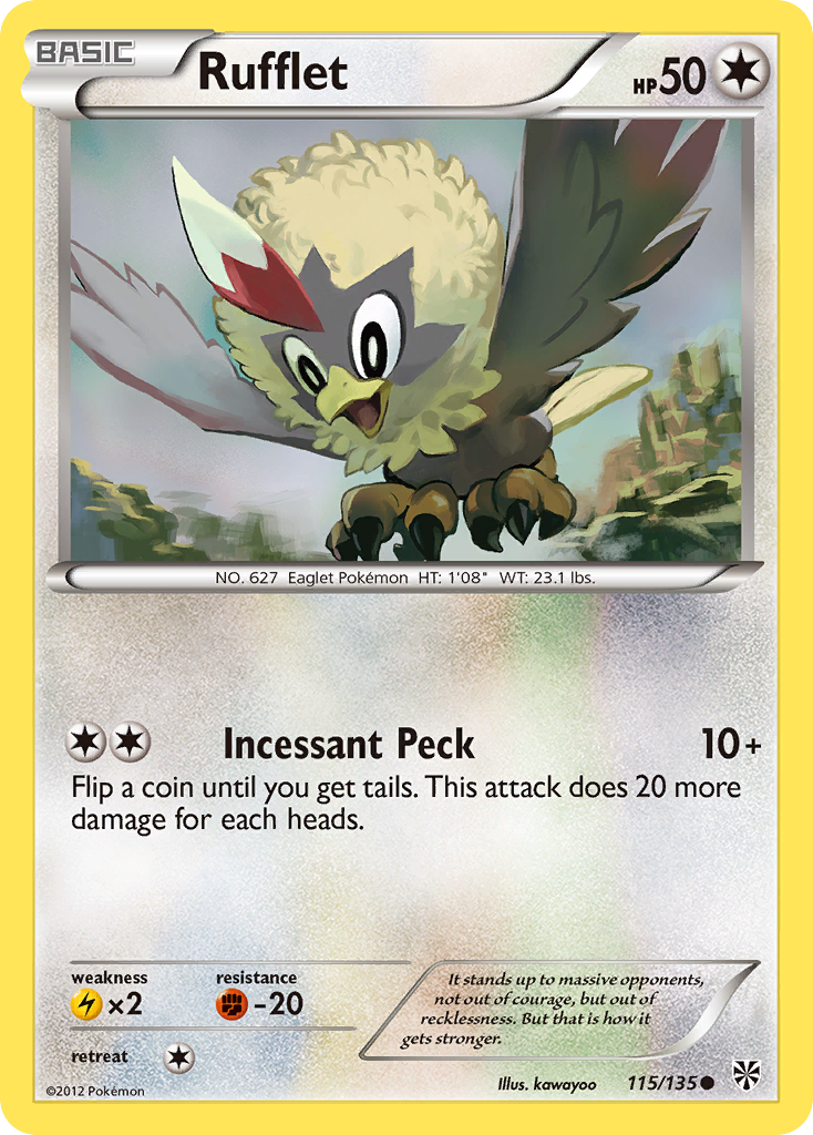 Rufflet (115/135) [Black & White: Plasma Storm] | Gear Gaming Fayetteville