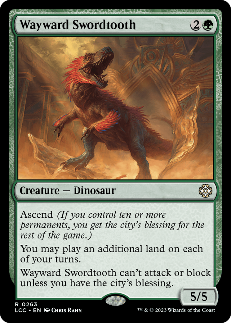 Wayward Swordtooth [The Lost Caverns of Ixalan Commander] | Gear Gaming Fayetteville