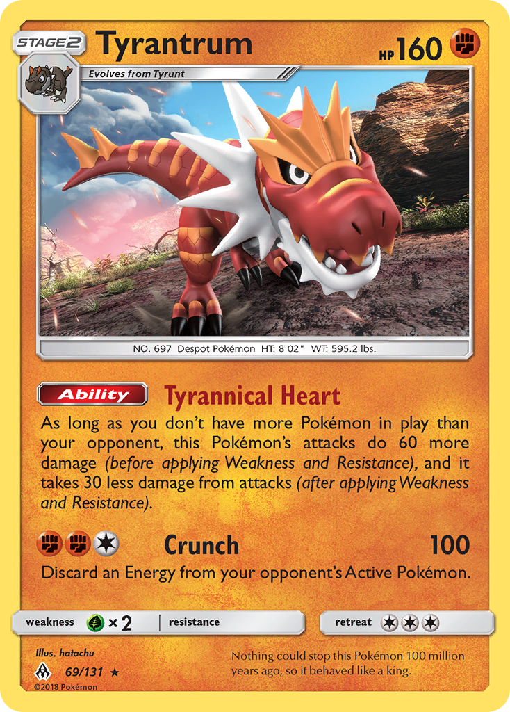 Tyrantrum (69/131) [Sun & Moon: Forbidden Light] | Gear Gaming Fayetteville