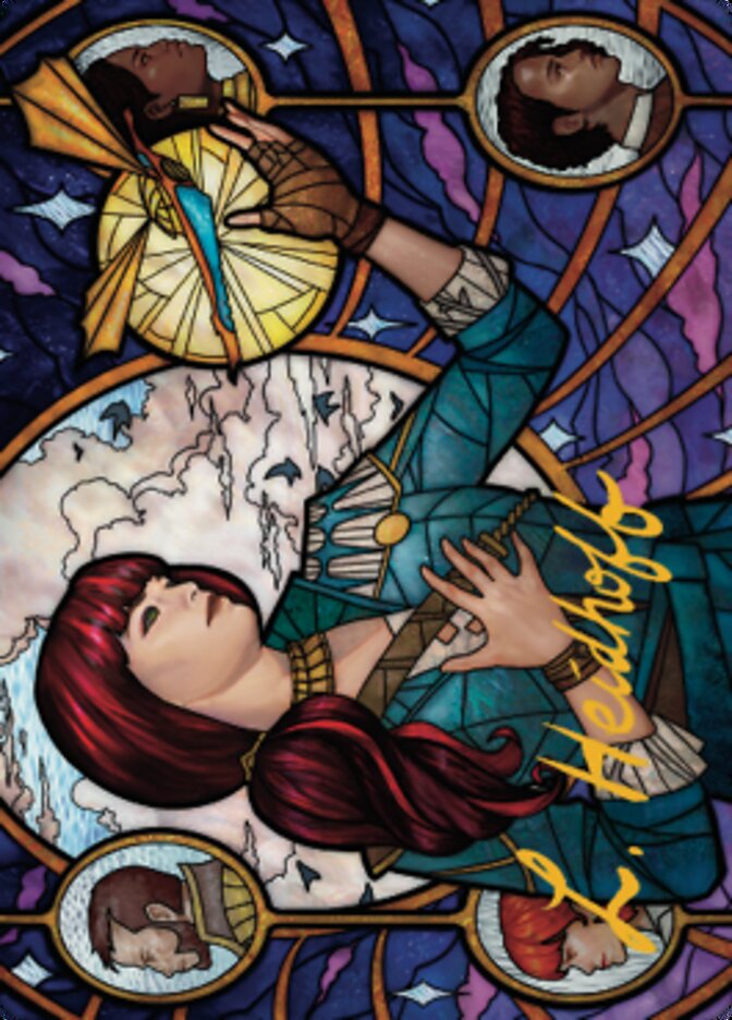 Jhoira, Ageless Innovator Art Card (Gold-Stamped Signature) [Dominaria United Art Series] | Gear Gaming Fayetteville