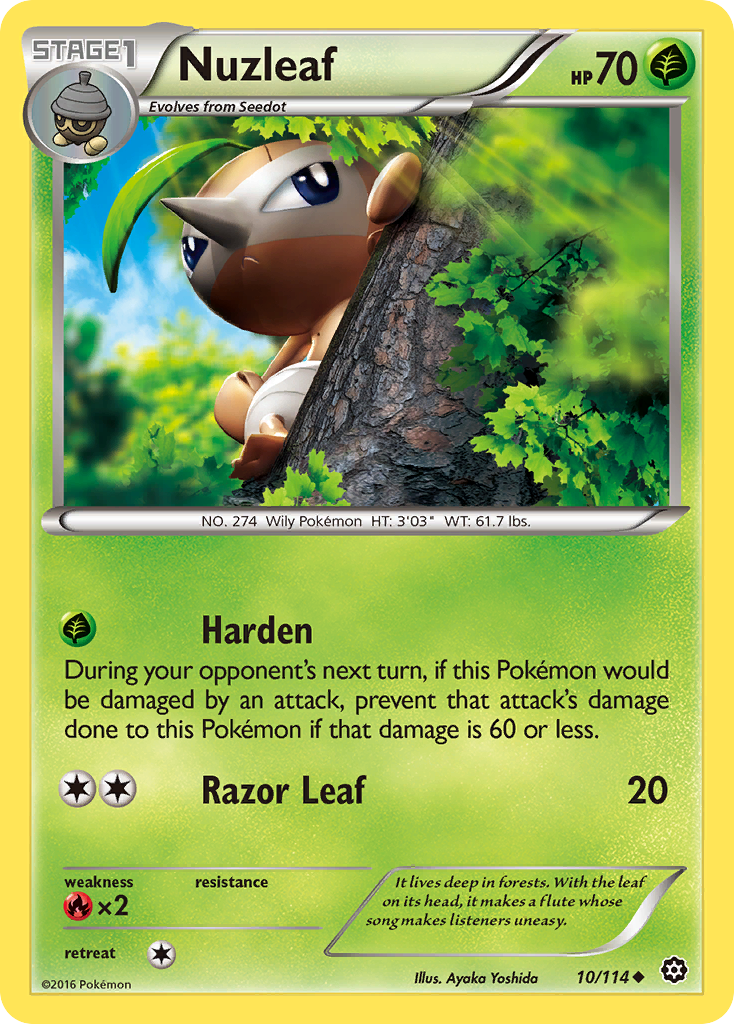 Nuzleaf (10/114) [XY: Steam Siege] | Gear Gaming Fayetteville