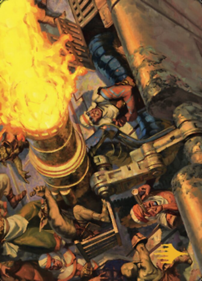 Mana Cannons Art Card (Gold-Stamped Signature) [Dominaria United Art Series] | Gear Gaming Fayetteville
