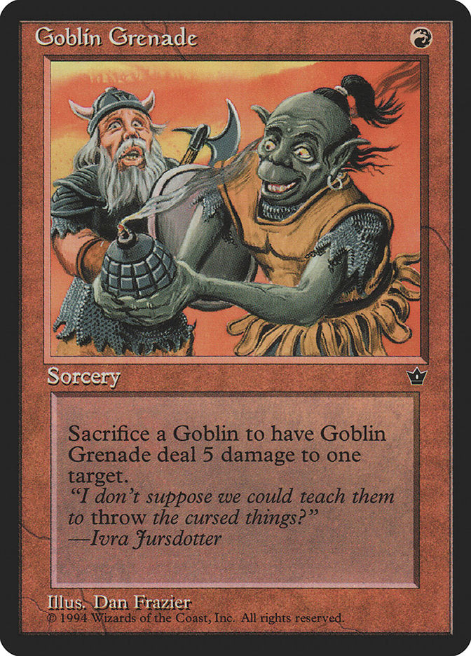 Goblin Grenade (Dan Frazier) [Fallen Empires] | Gear Gaming Fayetteville