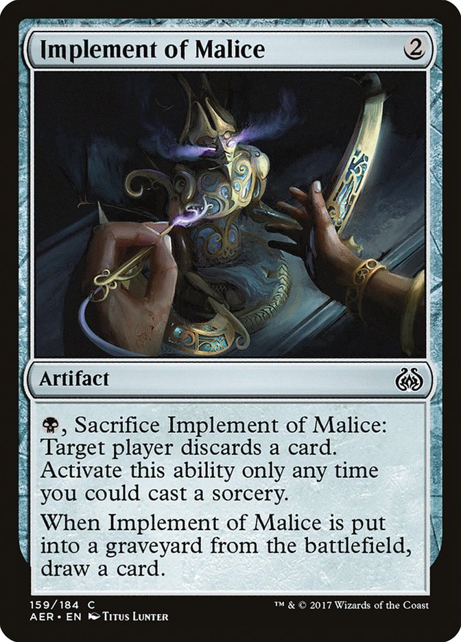 Implement of Malice [Aether Revolt] | Gear Gaming Fayetteville