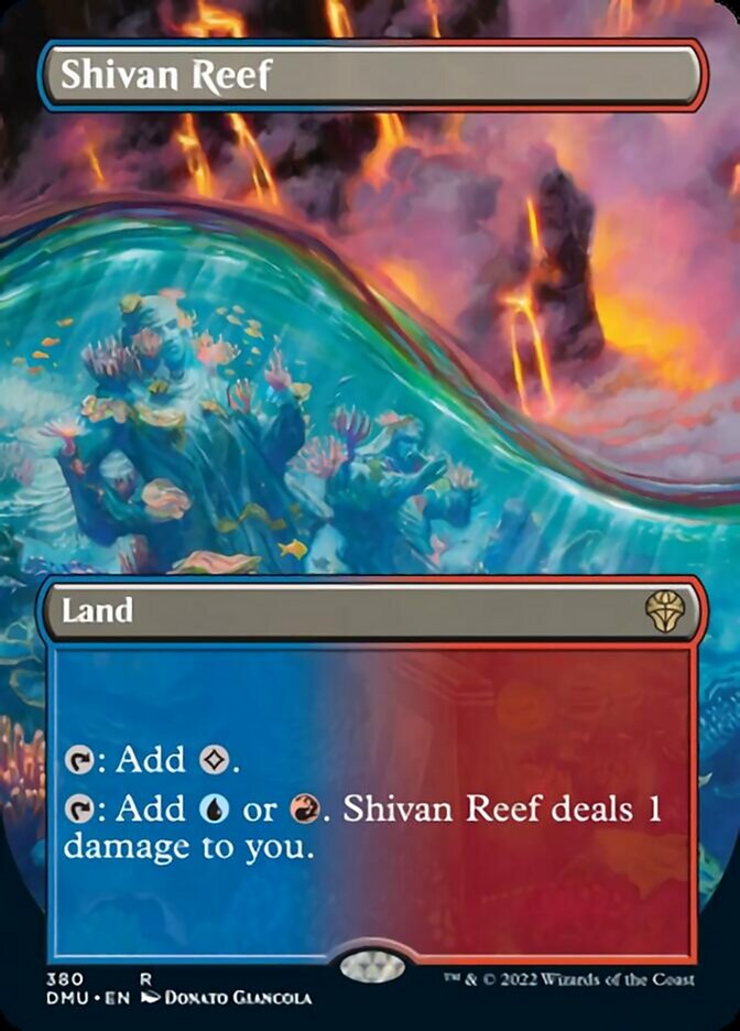 Shivan Reef (Borderless Alternate Art) [Dominaria United] | Gear Gaming Fayetteville