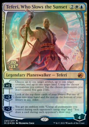 Teferi, Who Slows the Sunset [Innistrad: Midnight Hunt Prerelease Promos] | Gear Gaming Fayetteville