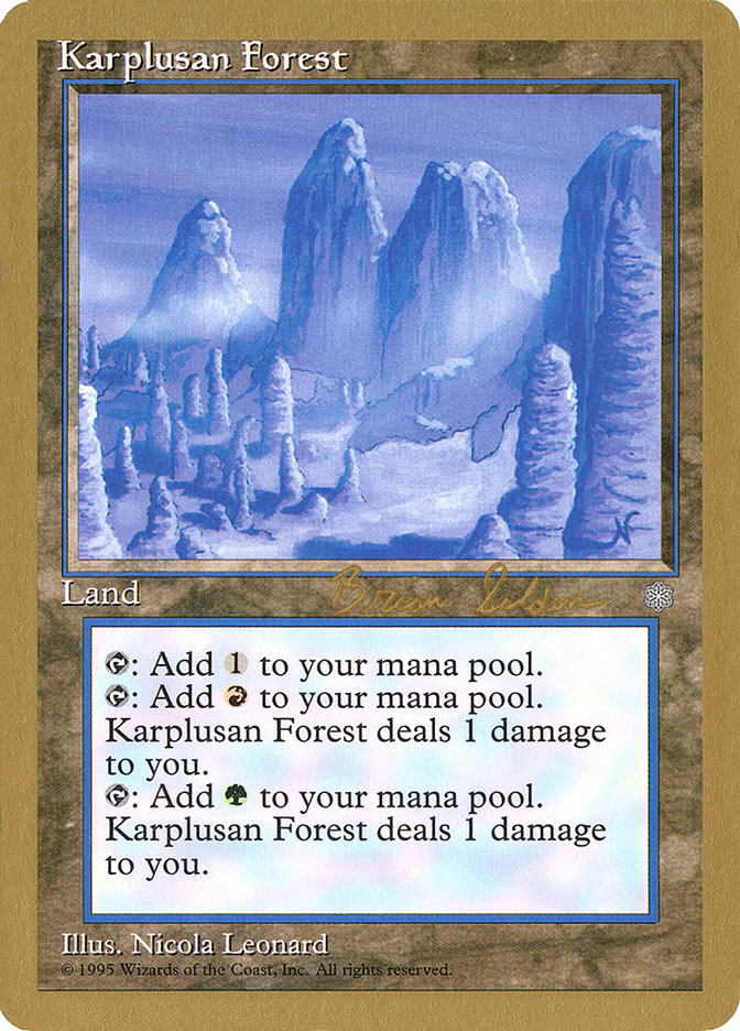 Karplusan Forest (Brian Selden) [World Championship Decks 1998] | Gear Gaming Fayetteville