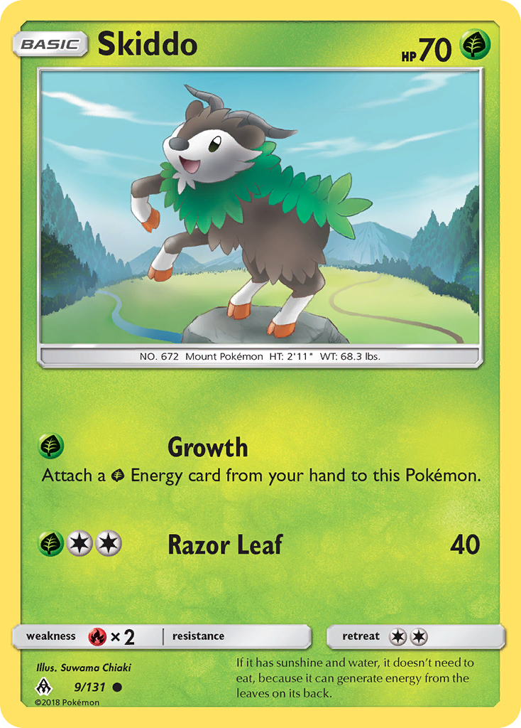 Skiddo (9/131) [Sun & Moon: Forbidden Light] | Gear Gaming Fayetteville
