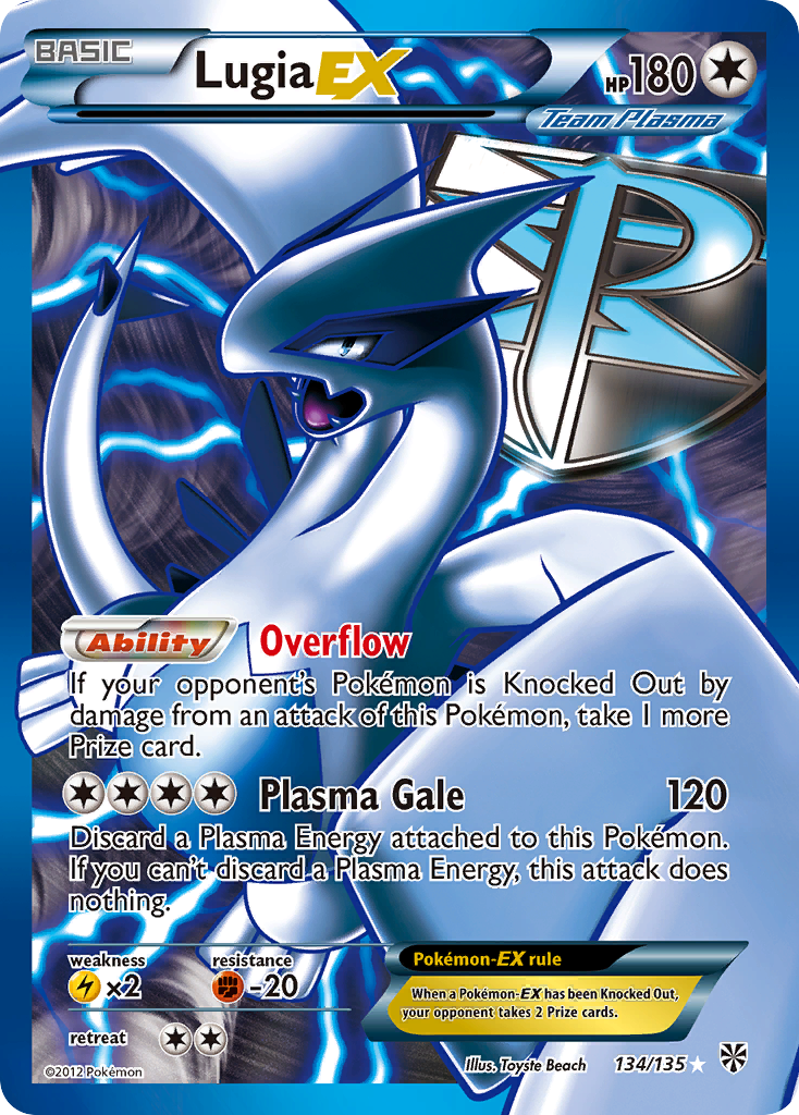 Lugia EX (134/135) [Black & White: Plasma Storm] | Gear Gaming Fayetteville