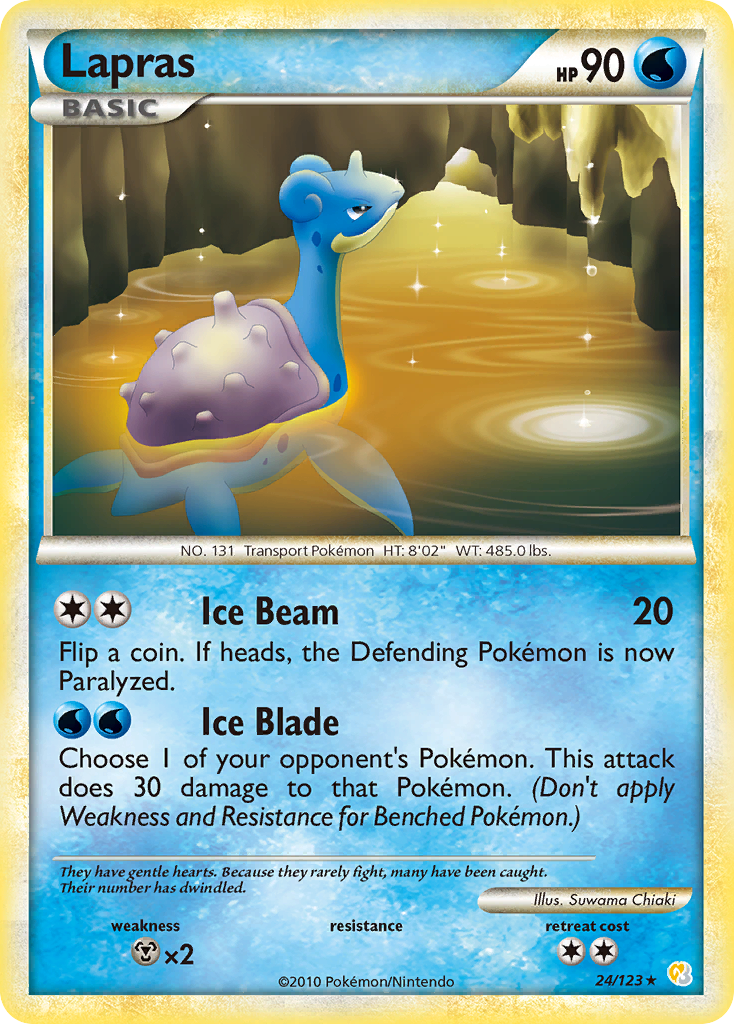 Lapras (24/123) [HeartGold & SoulSilver: Base Set] | Gear Gaming Fayetteville