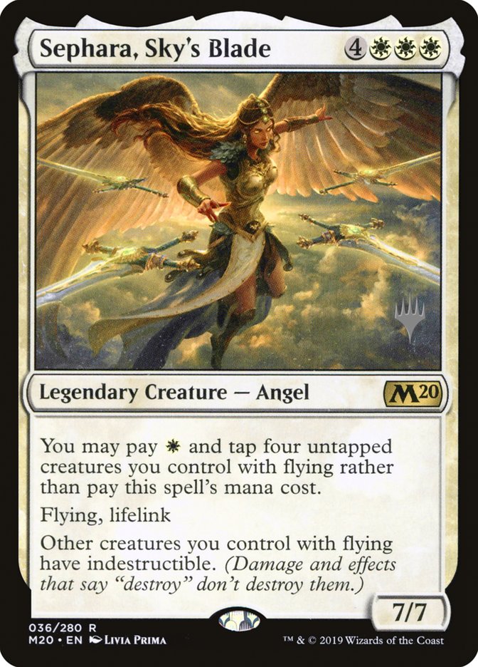 Sephara, Sky's Blade (Promo Pack) [Core Set 2020 Promos] | Gear Gaming Fayetteville