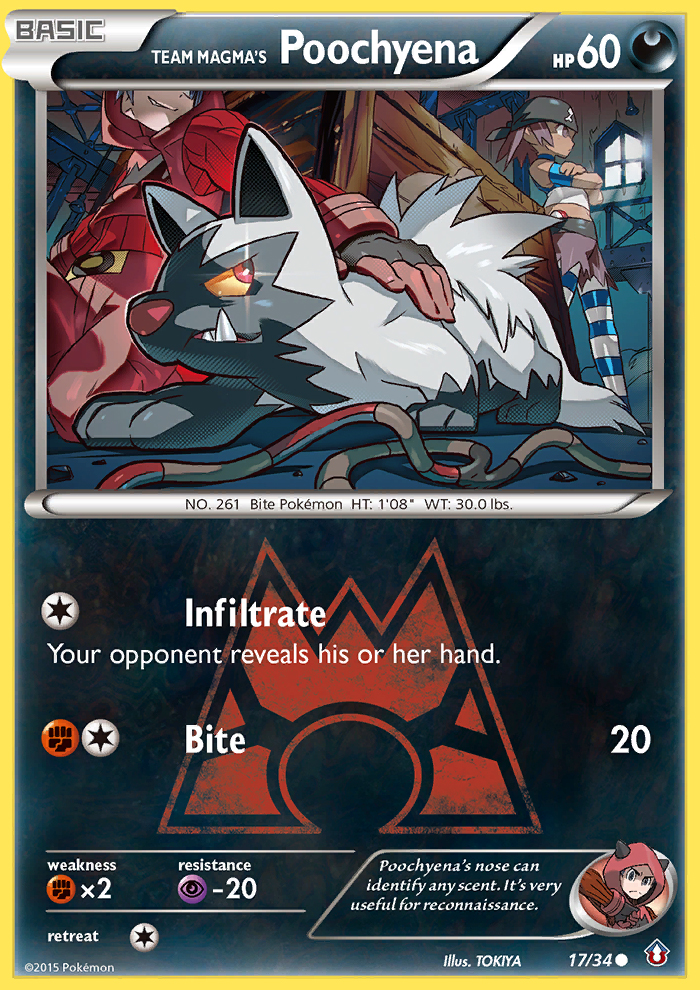 Team Magma's Poochyena (17/34) [XY: Double Crisis] | Gear Gaming Fayetteville