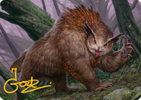 Owlbear Art Card (Gold-Stamped Signature) [Dungeons & Dragons: Adventures in the Forgotten Realms Art Series] | Gear Gaming Fayetteville