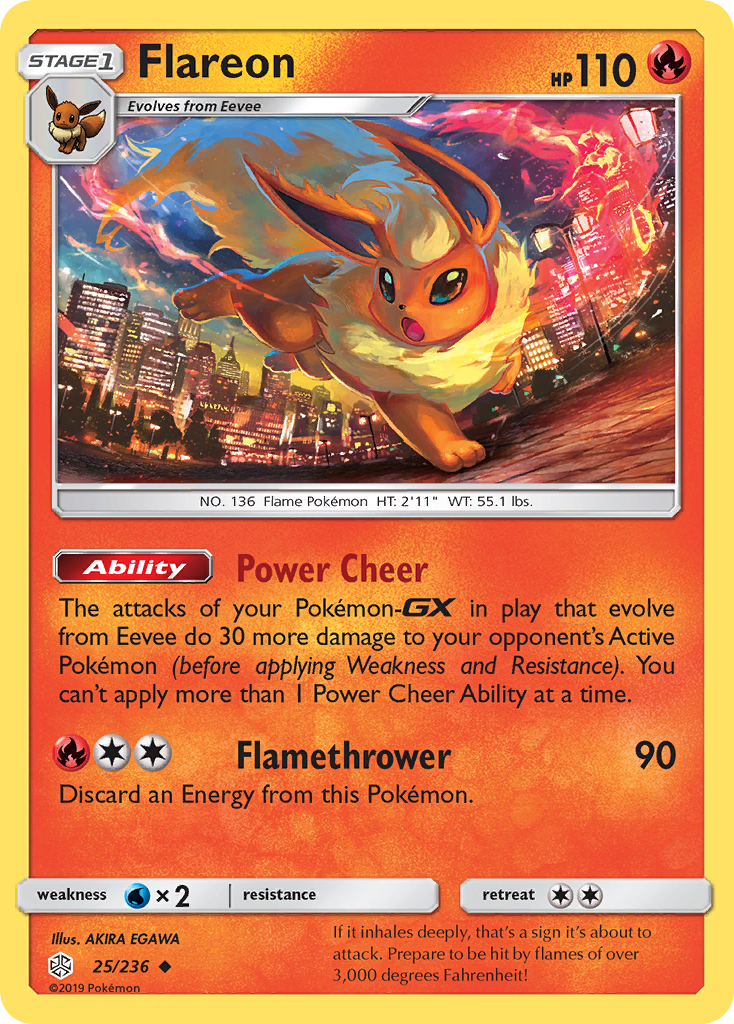 Flareon (25/236) [Sun & Moon: Cosmic Eclipse] | Gear Gaming Fayetteville