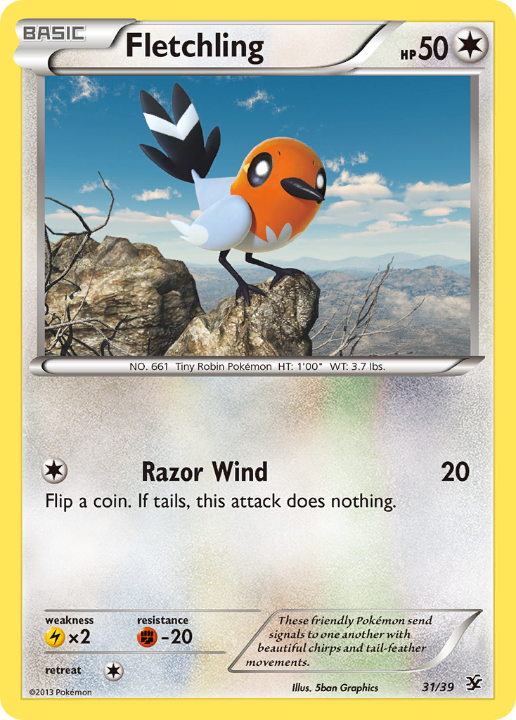 Fletchling (31/39) [XY: Kalos Starter Set] | Gear Gaming Fayetteville